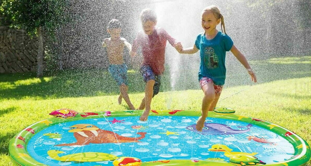 TSF Toys Splash Pad Adjustable Ages 18+ Outdoor Playsets, non-toxic PVC