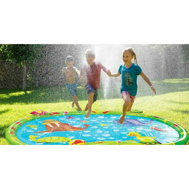 Buy SVNVIOZ Fountain Pool Fountain Mat for Kids Large Width 180cm x Depth  96cm Play Mat Pool Water Play Vinyl Pool Fountain Toy Portable Summer Day  Lawn Play Garden Parent-Child Play Household