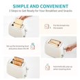 thumbnail image 4 of Ultrean Toaster 2 Slice with Extra-Wide Slot for Toasting Bagels, Breads, Waffles & More, Stainless Steel Material with Removable Crumb Tray, 6 Brown, 4 of 8