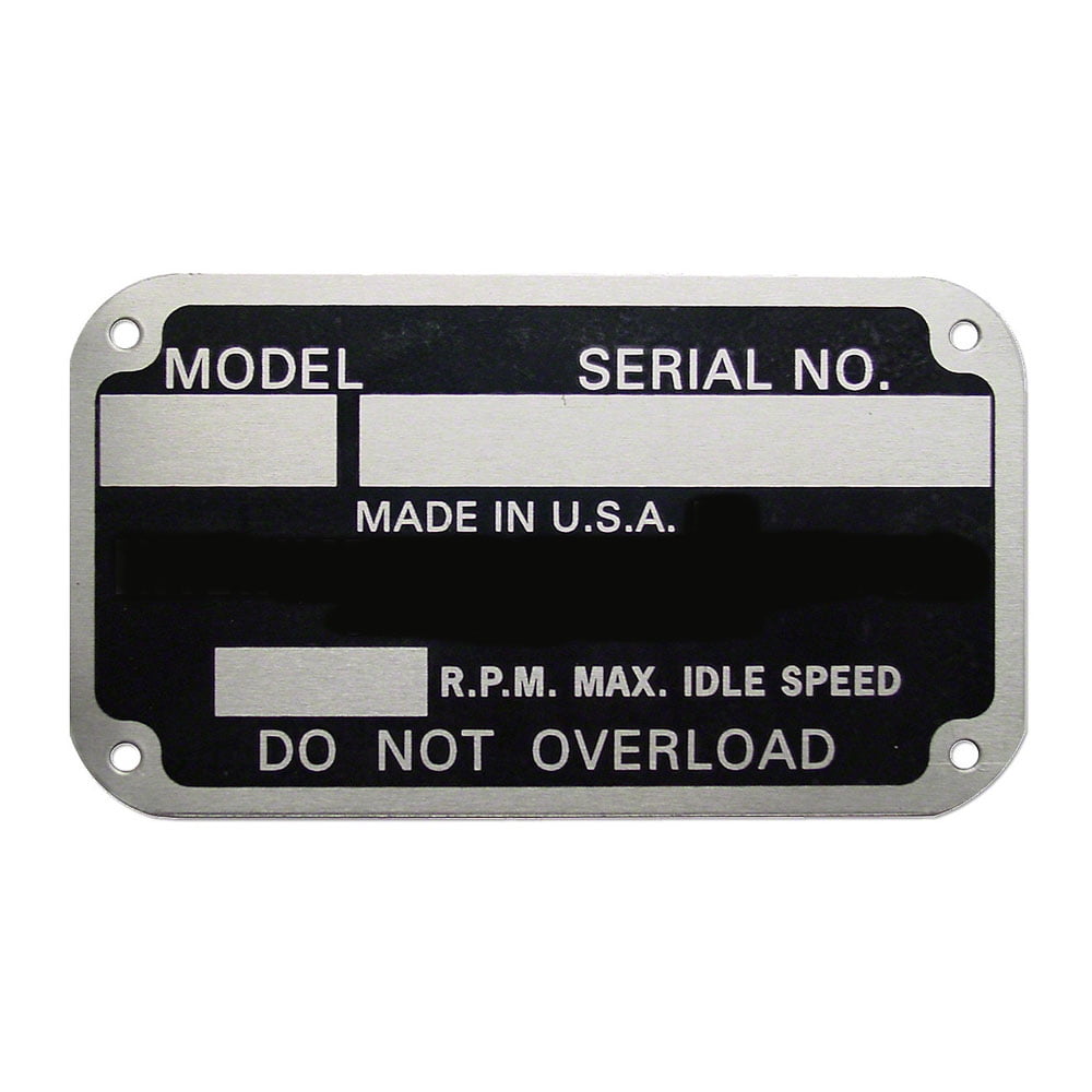 Serial Number Tag Fits FARMALL Fits International Harvester EARLY STYLE ...