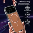 thumbnail image 6 of ELEHOLD For Apple iPhone 17 Magnetic Leather Case Cover Shock-Absorbent Wireless Charging Compatible PU Leather Non-Slip Basic Protective Case Cover,Gray, 6 of 9