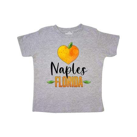 

Inktastic Naples Florida Orange in Heart Gift Toddler Boy or Toddler Girl T-Shirt