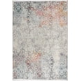 thumbnail image 1 of Tapis Turc Ivoire Usé à Motif Botanique Intégral, 1 of 5
