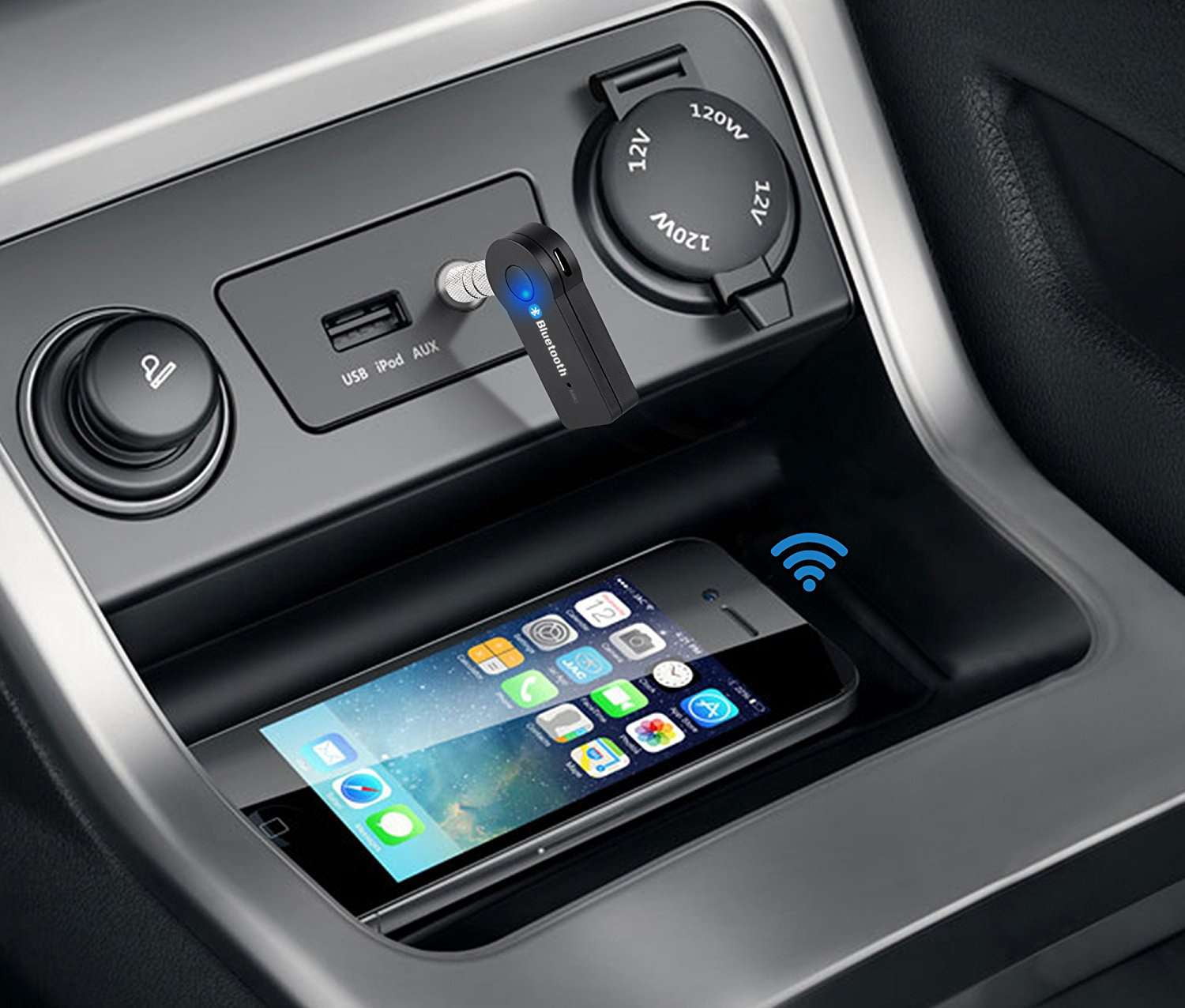 iWorld Bluetooth Audio Car Kit, Stream Music and Calls Hands Free