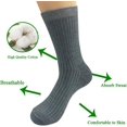thumbnail image 2 of HAHDAXIA Chaussettes Homme Coton Confortables Respirantes Habillées Décontractées Mi-Mollet Longues Chaussettes Lot de 5,, 2 of 7