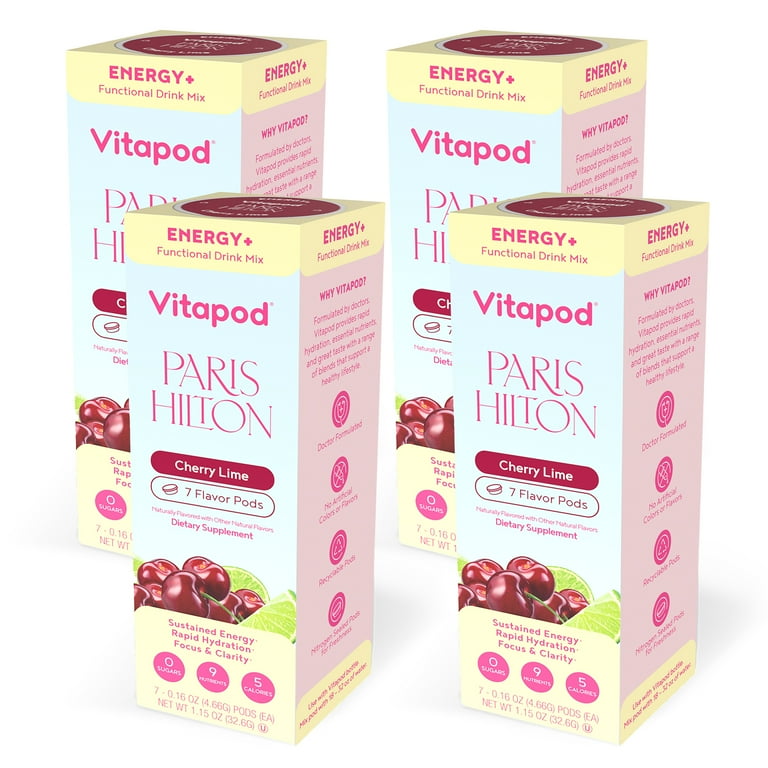 Paris Hilton x Vitapod Energy+ Cherry Lime Functional Drink Mix