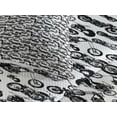 thumbnail image 3 of Ambesonne Motorcycle Quilted Coverlet 3 Pcs, Retro Chopper Design, King Size, Black White, 3 of 4