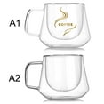thumbnail image 2 of Double Coffee Mugs With Handle Mugs Drinking Insulation Double Wall Glass Tea Cup Gift Drinkware Milk, 2 of 10