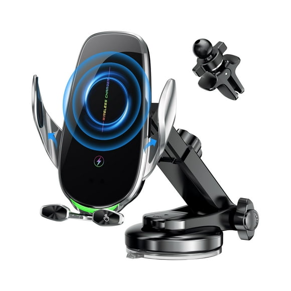 Soporte de cargador de coche inalámbrico MEMOFO de 15 W de carga rápida
