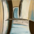 thumbnail image 2 of Pinto, Patricia 12x12 Gold Ornate Wood Framed with Double Matting Museum Art Print Titled - Time Flies on Blue II, 2 of 4