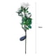 thumbnail image 2 of Luz LED Solar Rose Flower Lawn Stake Lamps Yard Art Garden Decor Blanco, 2 of 8