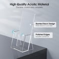thumbnail image 3 of MaxGear Premium Acrylic Brochure Holder 4 Inch - Clear Counter Display Stand, 3 of 6