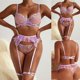 thumbnail image 4 of Gibobby Conjunto ropa interior mujer Ropa Interior Divertida para Mujer, Escote En V Profundo, Encaje Sexy, Vestido Transparente, Vestido para Conjuntos De Lencería(Morado, G), 4 of 5