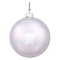 Vickerman 3" Silver Shiny Ball Ornament, 12 per Bag