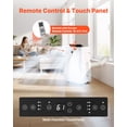 thumbnail image 6 of VEVOR Portable Air Conditioner, 14000 BTU ASHRAE (9800 BTU SACC) 4-in-1 Standing Cooling Ac Unit, LED Touch Panel & Remote Control, 24h Timer, Cooling, Dehumidifier, Fan, Sleep Mode for Room Indoor, 6 of 9