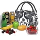 thumbnail image 3 of Fotbe Artistic Black White Peacocks Bolsa Térmica Portátil con Estampado, Bolsa de Entrega de Alimentos Aislada, Bolsa Reutilizable de Gran Capacidad para Comidas y Supermercado, 3 of 6