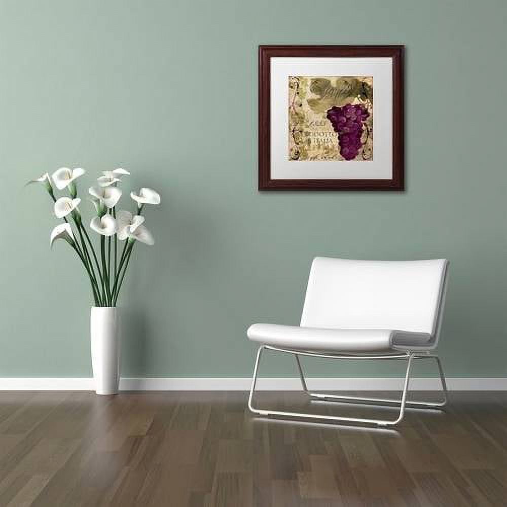 Trademark Fine Art "Vino Italiano I" Canvas Art by Color Bakery White Matte, Wood Frame