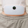 Cinturón térmico vibratorio con masaje abdominal y presión caliente. Herramienta inteligente de protección para la cintura durante la menstruación. 4 velocidades de vibración/calentamiento.