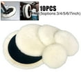 thumbnail image 5 of 10pcs 3/4/5/6/7Inch Woolen Polishing Buffer Pads Heavy Cut Pads For Car Polisher, 5 of 5