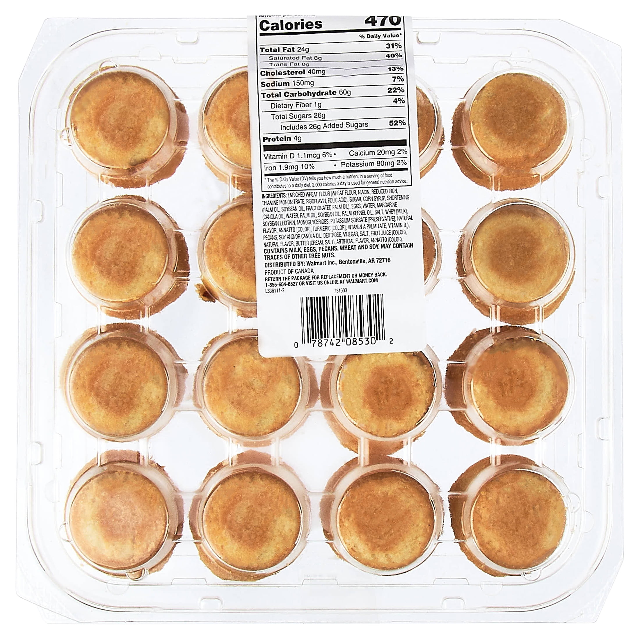 Freshness Guaranteed Pecan Tarts, 16.2 oz, 16 Count (Bakery Fresh, Sweet Dessert)