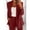 Wine Womens Clothes, variant on Limited Time Deal kttectoa Outfits for Women Trendy Premium Womens Suit Jacket with Pocket and Suit Pants Sets Solid Long Sleeve Crew Neck Pullover Tops and Pants Vacation Outfits for Women