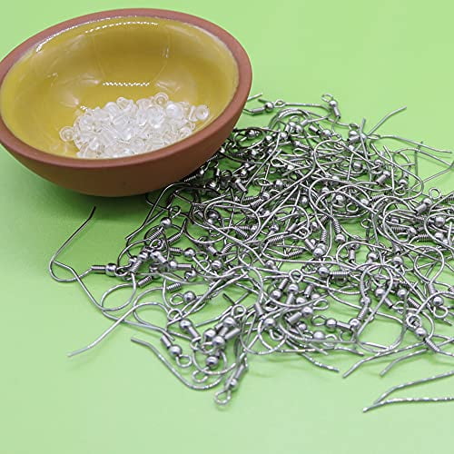 Fun-Weevz 240 Earring Hooks for Jewelry Making; Hypoallergenic Surgical  Steel Earring Wires 