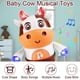 thumbnail image 2 of Baby Cow Musical Toys 2023 Nuevo juguete de vaca para bebé que camina bailando con música y luces LED Juguete musical para bebé de vaca para niños pequeños Desarrollo de aprendizaje interactivo E, 2 of 5