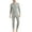 Grey, variant on ANLIQI Men's Cotton Thermal Underwear Union Suits Henley Onesies Base Layer (Red, L)