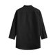 thumbnail image 4 of Playera Elvqul Caballero Negro de Color Sólido Manga Corta Economicas Con Bolsillos Botones Cuello Mao, 4 of 4