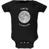 I Love You to the Moon & Back Black Soft Baby One Piece - 0-3 months