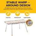 thumbnail image 4 of Spring Floral Table Cloths for 8 Foot Rectangle Tables, Elegant Flowers Farmhouse Botanical Rustic Patio Waterproof Elastic Fitted Tablecloths, Washable Rectangular Table Cover for Camping, 4 of 8