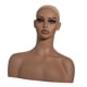 thumbnail image 5 of Soporte de maniquí para peluca, cabeza de maniquí femenina realista, multifuncional con hombros para postizos, gafas, hombres y, 5 of 9