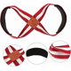 thumbnail image 3 of 1 Pair Deadlift Straps Fitness Auxiliary Wristbands Elastic Wristbands Fitness Training Equipment Strength Belts Non-slip Cotton Fabric Men, 3 of 5