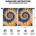 thumbnail image 2 of Blackout Kids Curtains,Orange Blue Tie Dye Mandala Pattern Childrens Insulated Curtains Set Of 2,Bedroom Essentials,Toddler Room Decor 52"x63", 2 of 5