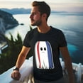 thumbnail image 5 of Men's Graphic TeeHalloween Letter Print T-Shirts Round Neck Short Sleeves Sizes XS-5XL Summer Daily Casual Tops, 5 of 5