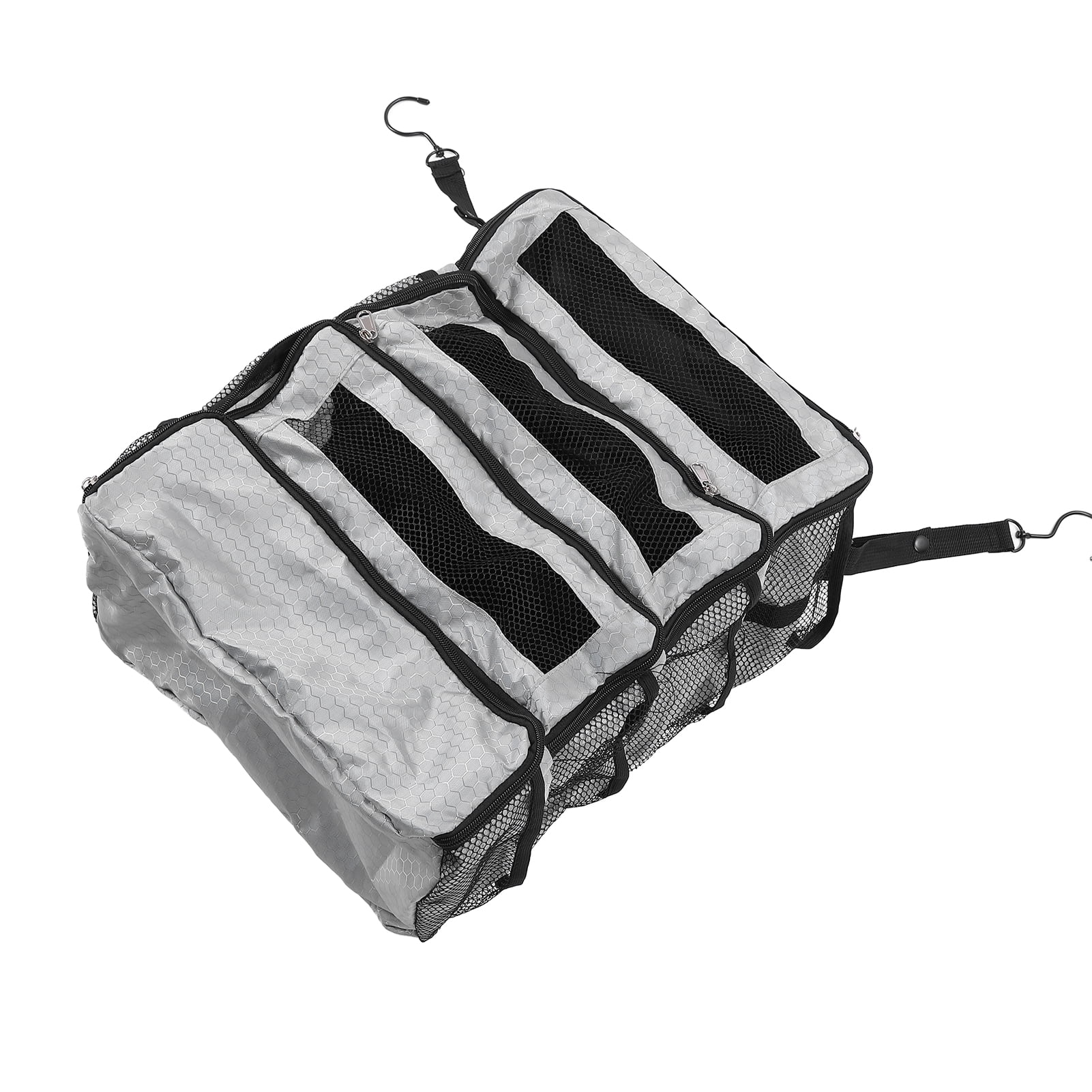 Nieyigj Suitcase Organizer Foldable Portable Travel Carry On Bag Luggage Compression Hanging Packing Cubes, 8.7x14.2x18.5 inches / 22x36x47 cm, Gray