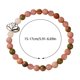 thumbnail image 4 of Pulsera de piedra natural estilo bohemio, cuarzo rosa de 6 mm y rodonita, 4 of 7