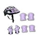 thumbnail image 5 of Casco de bicicleta para niños con coderas, casco de bicicleta ligero con muñequeras para patinaje en línea, patinaje sobre ruedas, deportes al aire Púrpura claro, 5 of 8