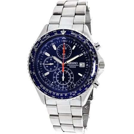 Dress Quartz Strap Watch - Men's SND255 Silver Stainless-Steel Japanese Quartz Dress Watch