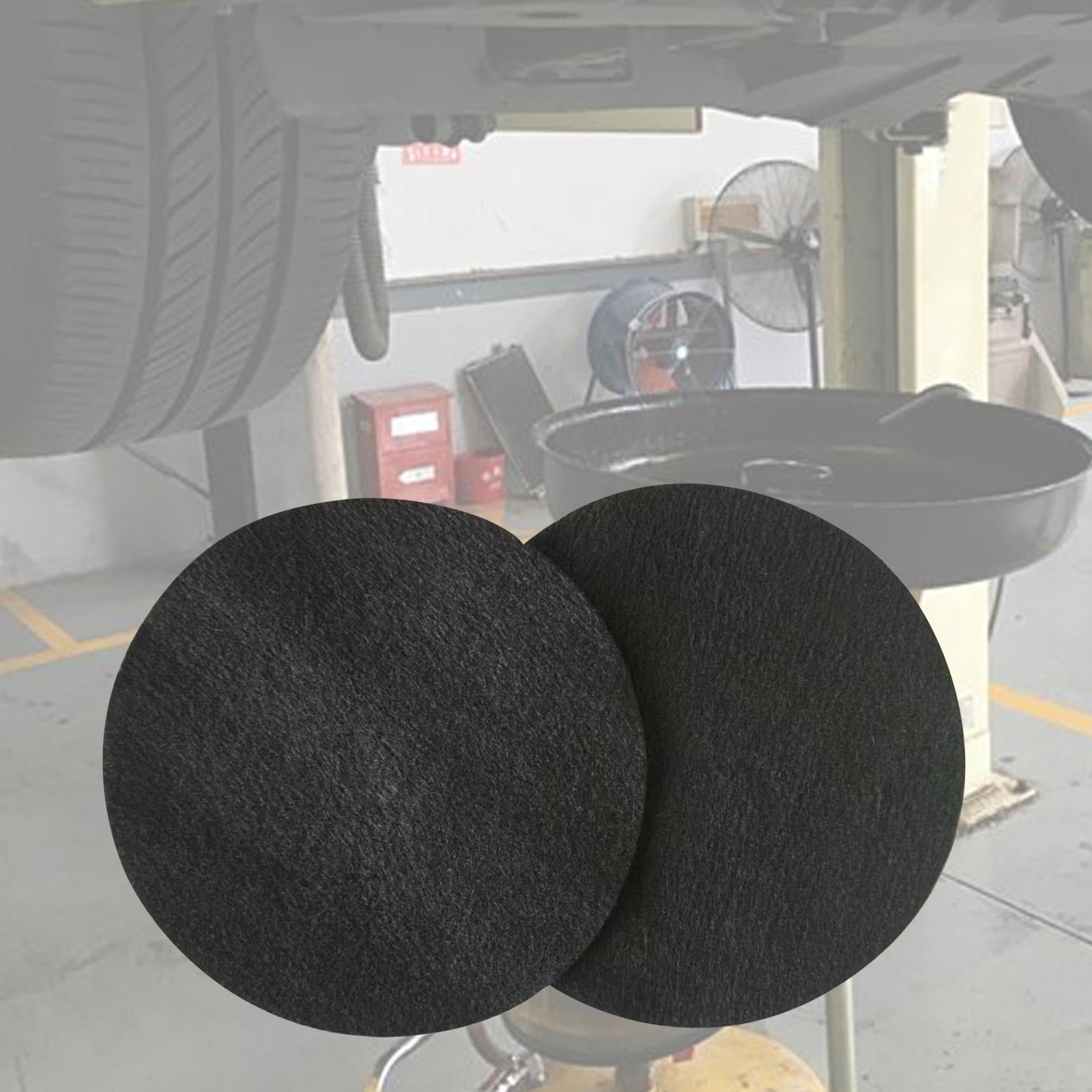 Dickly 2x2 Pieces Oil Drain Splash Pad Car Oil Changing Transmission Drain Pan Mat Round 45cm