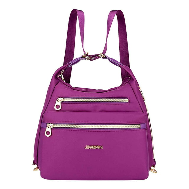 Bolsa bandolera de nylon vintage - Bolso multicompartimento de gran capacidad con correa extraíble para mujeres
