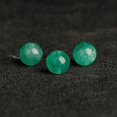 thumbnail image 1 of Perlas sueltas de cristal de fresa de hielo, perlas redondas de cristal de fresa verde natural, material de joyería DIY semiacabada con cuentas, 1 of 4