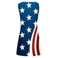 thumbnail image 5 of Midsumdr American Flag Womens Dresses 4th of July Patriotic Shirt USA Stars Stripes Dresses Round Neck Summer Sundress, 5 of 5