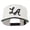 Natural Black, variant on LA Embroidered Snapback Cap - Natural Black OSFM