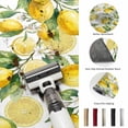 thumbnail image 5 of Area Rugs 4'x6'. Lemon Carpet Runner Indoor Outdoor Rugs Home Decor Aesthetic, Yellow Fruits Summer Watercolor Botanical Leaf Plant Non Slip Mats Washable Accent Rug for Living Room Bedroom, 5 of 8
