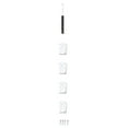 thumbnail image 1 of Étagère d'Angle Murale en Forme d'Éventail Ensemble de Rangement d'Angle Mural Support de Rangement Triangulaire - 22cm (Blanc), 1 of 9