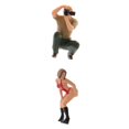 thumbnail image 1 of 1:64 hombres mujeres personas escenario modelo para caja de fósforos juguetes decoración de bricolaje, 1 of 9