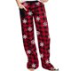 thumbnail image 3 of Pantalones de pijama con estampado navideño para mujer, pantalones elásticos de cintura alta con cordón, pantalones holgados de pierna ancha para estar en casa, 3 of 3