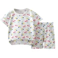 thumbnail image 1 of Zpanxa Ensembles d'Été pour Garçons Mode Décontractée Enfants Pyjama à Manches Courtes et Shorts Ensemble Deux Pièces 5 Ans, 1 of 3