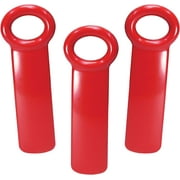 Brix Original Easy Jar Key Opener, Great for Kids and Arthritis and Carpal Tunnel Sufferers, Red, Set of 3